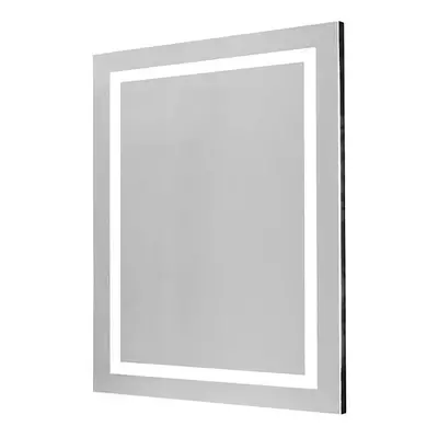 German Nástěnné zrcadlo Space light s LED osvětlením / 60 x 80 cm / vypínač / LED osvětlení / 97