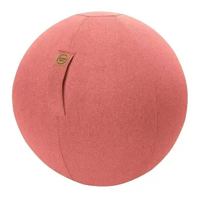 Sedací míč na cvičení Sitting Ball Felt / nosnost 100 kg / Ø 65 cm / 100% polyester / lososová