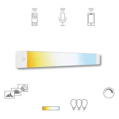 Zápustné smart LED svítidlo Müller-Licht Tint Alba / 13 W / bílá