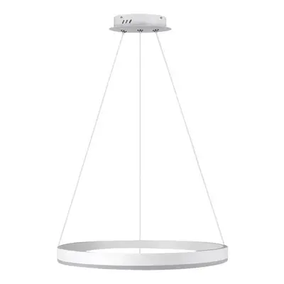 German Závěsné LED stropní svítidlo Noble / 60 cm / 3675 lm / bílá