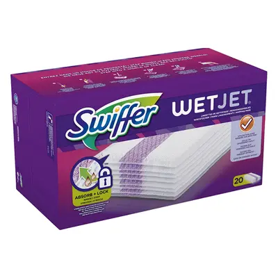 Náhradní čisticí utěrky pro mop Swiffer Wet Jet / 20 ks