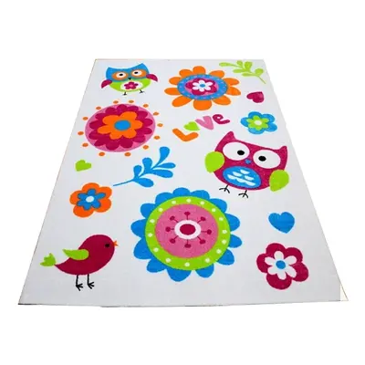 Tutumi Koberec LOVELY-KIDS 140 x 200 cm - OWL WHITE