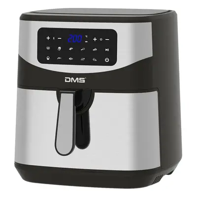 Digitální horkovzdušná fritéza DMS Germany HF-7S / 1800 W / 7 litrů / černá/nerez