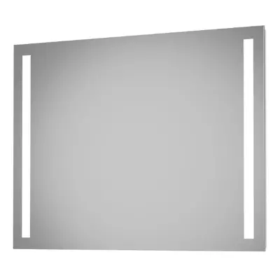 Nástěnné zrcadlo s LED osvětlením DSK Talos Light / 100 x 70 cm / hliník / neutrální bílá