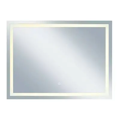 German Nástěnné LED zrcadlo / 80 x 60 cm / dotykový senzor / stříbrná