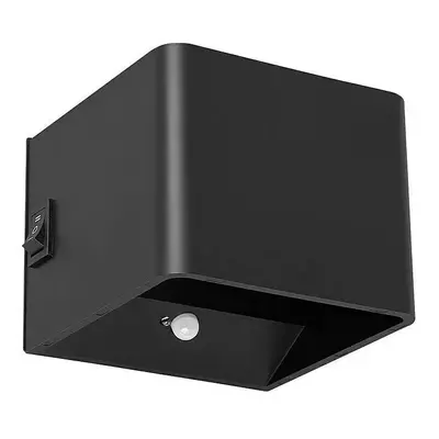 German Akumulátorové LED nástěnné svítidlo / 10 x 10 x 8 cm / 1,2 W / teplá bílá / pohyblivý sen