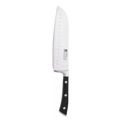 Kuchyňský nůž Masterpro Santoku z nerezové oceli / 17,5 cm / černá