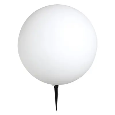 Zahradní lampa Globo s broušeným hrotem Toula o 40 cm / plast / bílá Varianta: ivi1