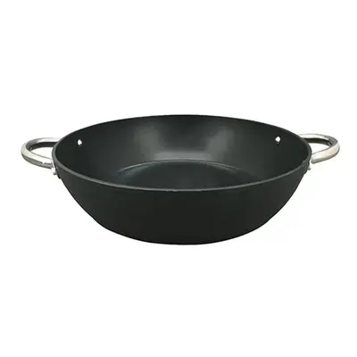 Paella pánev MasterPro BGMP-3557 / O 32 x 7,8 cm / 2 rukojeti / černá Varianta: ivi0