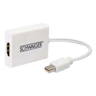 Mini DisplayPort adaptérový kabel Schwaiger Mini Display Port zástrčka / HDMI zásuvka Varianta: 