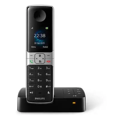 Bezdrátový telefon se záznamníkem Philips D635 / dosah 300 m / černá Varianta: ivi2