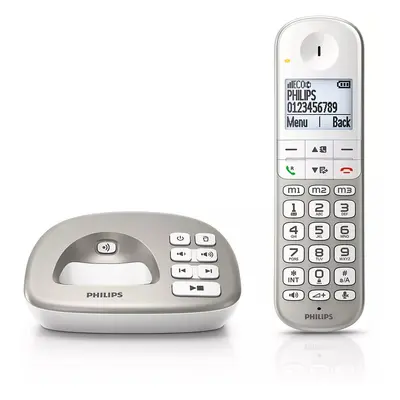 Bezdrátový telefon se záznamníkem Philips XL4951S/38 / stříbrná Varianta: ivi1