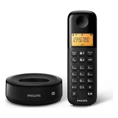 Bezdrátový telefon Philips D1651B/01 / až 10 h hovoru / černá Varianta: ivi2