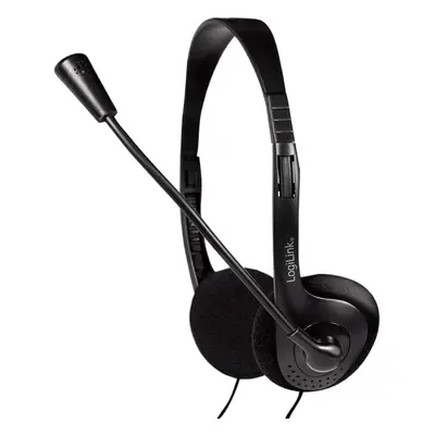 Stereo Headset LogiLink HS0001 / 98 dB / černá Varianta: ivi1