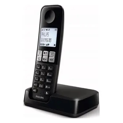 Bezdrátový telefon Philips D2501B/01 / 500 mAh / černá Varianta: ivi1