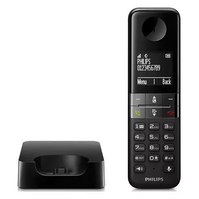 Bezdrátový telefon Philips D4701B/01 / 500 mAh / černá Varianta: ivi1