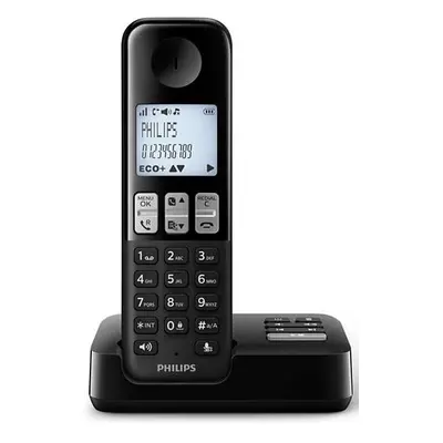 Bezdrátový telefon se záznamníkem Philips D2551B/01 / až 16 h hovoru / černá Varianta: ivi2