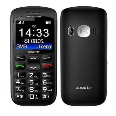 Mobilní telefon Aligator A670 Senior (A670B) / 900 mAh / 0,3 Mpx / 2,2" (5,6 cm) / TFT LCD displ