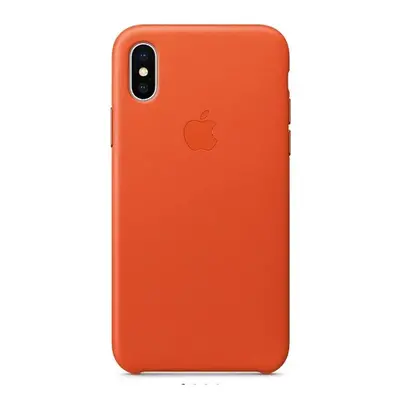 Kožené pouzdro na Apple iPhone X MQHT2FE/A / oranžová Varianta: ivi1