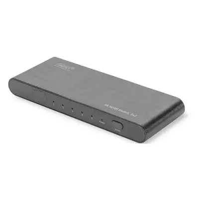 HDMI rozbočovač Digitus DS-45317 4K HDMI Switch / až 600 MHz / 5x HDMI / HDCP 2.2 / černá Varian