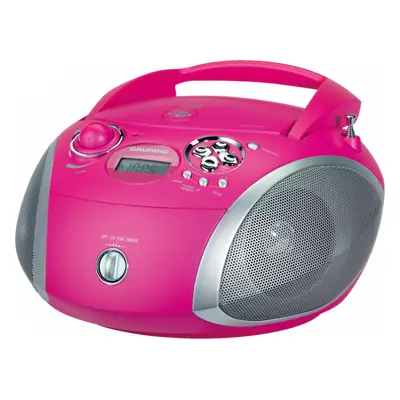 Rádio Grundig GDP6410 / vestavěný CD přehrávač / uložení 10 stanic/ růžová Varianta: ivi1