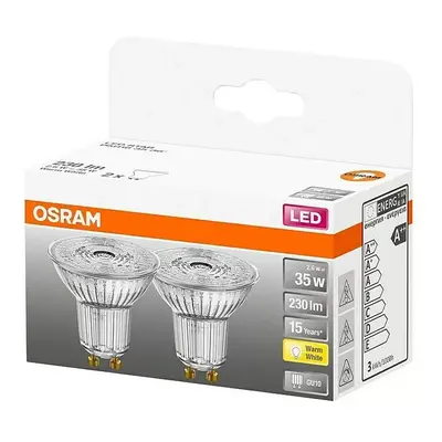 Sada LED žárovek Osram Star GU10 / 2,6W / PAR16 / 230 lm / 2 ks Varianta: ivi0