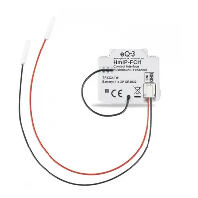 Univerzální kontaktní senzor Homematic HmIP-FCI1 / pod omítku / 3 V / IP20 / bílá Varianta: ivi0