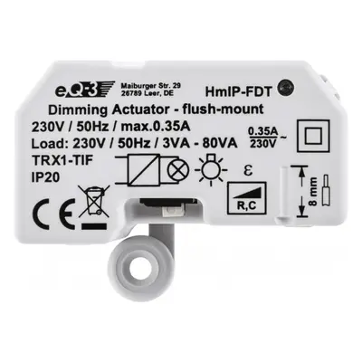 Bezdrátový spínač Homematic IP HmlP-FDT / IP20 / 0,4 W / pod omítku / bílá Varianta: ivi0