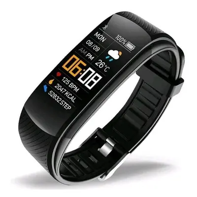 Fitness náramek Sweet Access / Bluetooth / IP67 / černá + řemínek bílá/modrá/červená Varianta: i