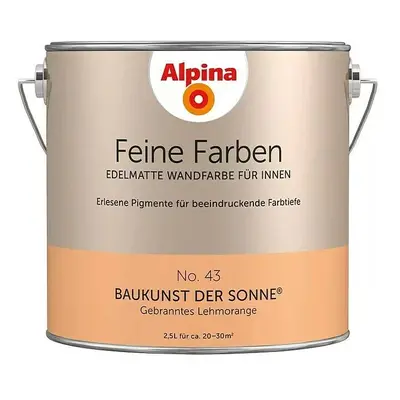 Barva na stěnu Alpina Fine Colours / 2,5 l / č. 43 pomerančová / matná Varianta: ivi1