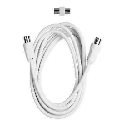 Koaxiální kabel Ekon ECAN30MFW / 9.5 mm / 3 m / bílá Varianta: ivi0