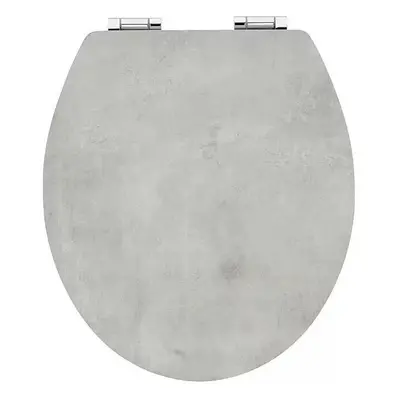 German WC sedátko Grey Stone / pomalé sklápění / 48,5 x 38 cm / šedá Varianta: ivi1