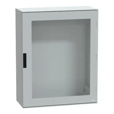 Nástěnná skříň rozvaděče Schneider Electric NSYPLM108TG s prosklenými dveřmi / 1056 x 852 x 350 