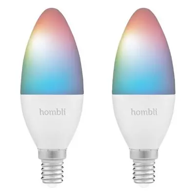 Chytrá LED žárovka Hombli Smart Bulbs RGB+CCT HBPP-0106 / E14 / 2 ks / vícebarevná Varianta: ivi