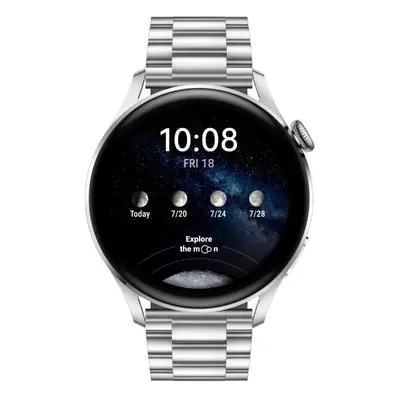 Chytré hodinky Huawei Watch 3 Elite 55026818 / 46 mm / 16 GB / GPS / 4G LTE / Stainless Steel Ca