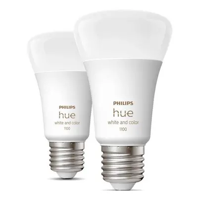 Chytrá LED žárovka Philips Hue White and Color Ambiance / 2 kusy / 9 W / E27 / bílá Varianta: iv