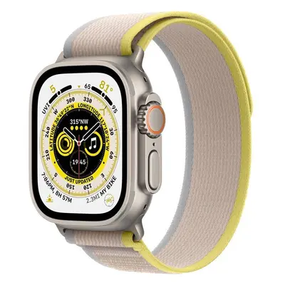 Chytré hodinky Apple Watch Ultra (MNHK3CS/A) / 49 mm / 32 GB / GPS + Cellular / Titanium/Yellow/