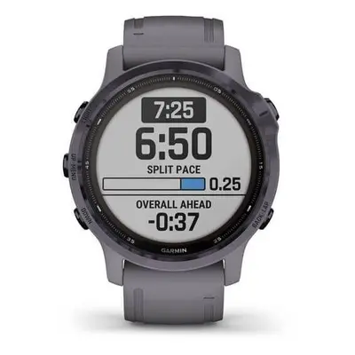 Chytré hodinky Garmin fenix6S Pro Solar (010-02409-15) / Wi-Fi/GPS / Amethyst/Shale Band Variant