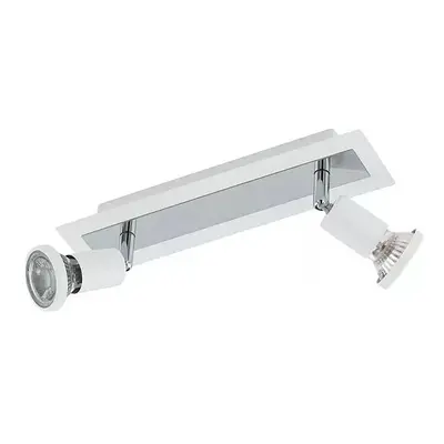 Stropní bodové LED svítidlo Eglo Sarria / GU10 / 9 W / 345 lm / IP20 / chrom/bílá Varianta: ivi0