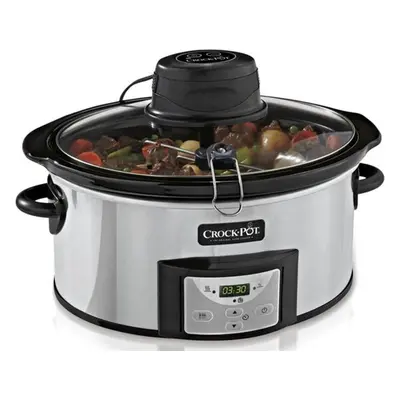 Elektrický pomalý hrnec CrockPot CSC012X / 5,7 l / 3 programy / max. 95 °C / 240 W / 1,8 m / st