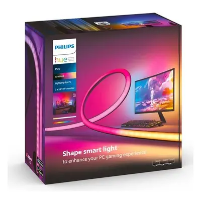 Philips Hue LED pásek Philips Play Gradient Lightstrip pro PC / 24/27" / 3xLED pásek / 24W / RG