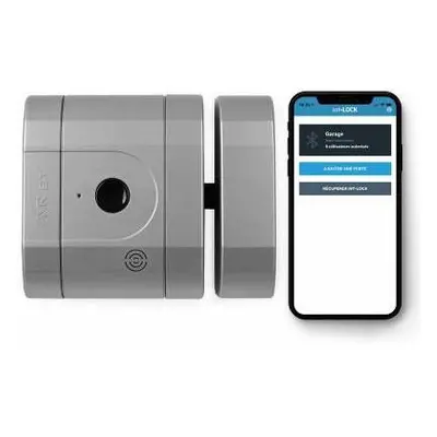 Elektronický zámek AYR Bluetooth int-LOCK / 2 dálkové ovladače + APP pro smartphone / matný chro