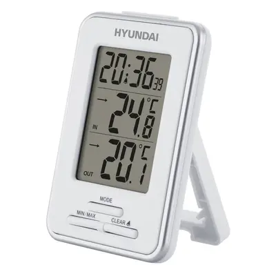 Meteorologická stanice Hyundai WS 1021 / LCD displej / -20 °C až +50 °C / budík / bílá Varianta: