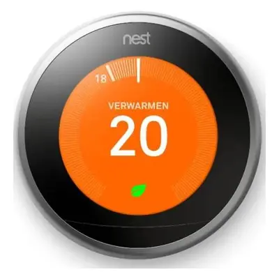 Chytrý termostat Google Nest Thermostat Opentherm Chrome V3 / 2,4 GHz / plast / stříbrná/černá V