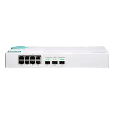 Síťový přepínač Qnap QSW-308S / 8 LAN portů / 1 Gbit/s / bílá Varianta: ivi1