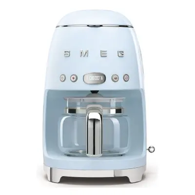 Kávovar na překapávanou kávu Smeg 50's style DCF02PBEU / 1050 W / 1,4 l / pastelově modrá Varian