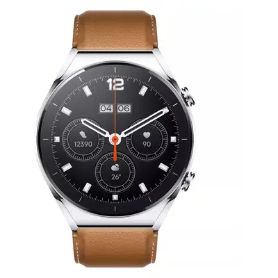 Chytré hodinky Xiaomi Watch S1 BHR5560GL / 46 mm / GPS / Stainless Steel Case & Leather Band / S