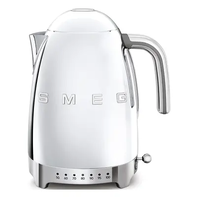 Rychlovarná konvice Smeg 50's style KLF04SSEU / regulace teploty / 1,7 l / 2400 W / nerezová oce