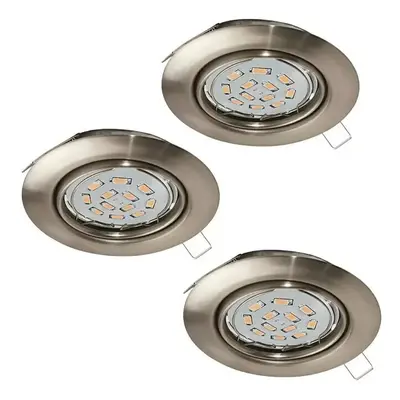 Vestavné LED svítidlo Eglo Peneto 94408 / 3 ks / 3 x 5 W / teplá bílá / nerez Varianta: ivi0