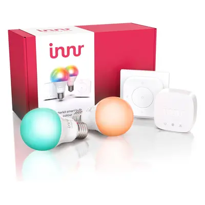 Innr Lighting Startovací sada chytrého osvětlení Innr Starter Kit E27 Color Bulb - Bridge, 2x Sm